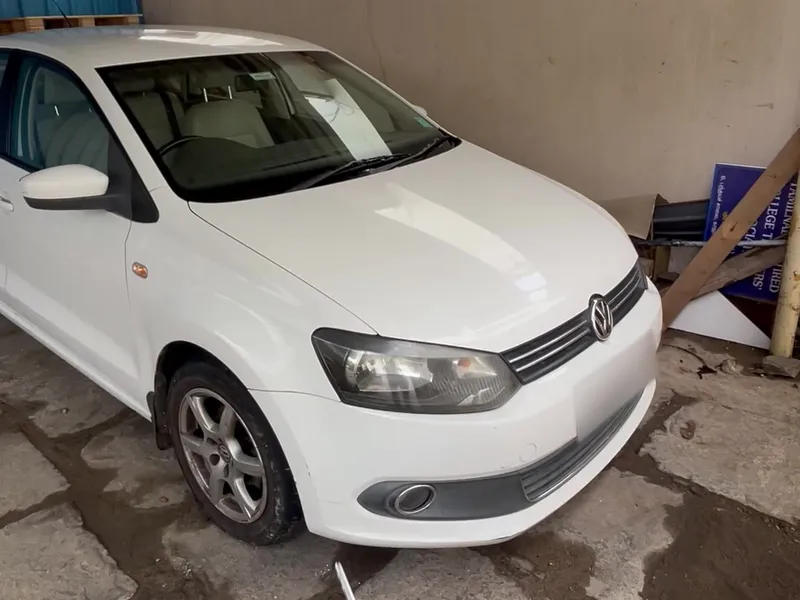 White VW Vento 2012 after coding